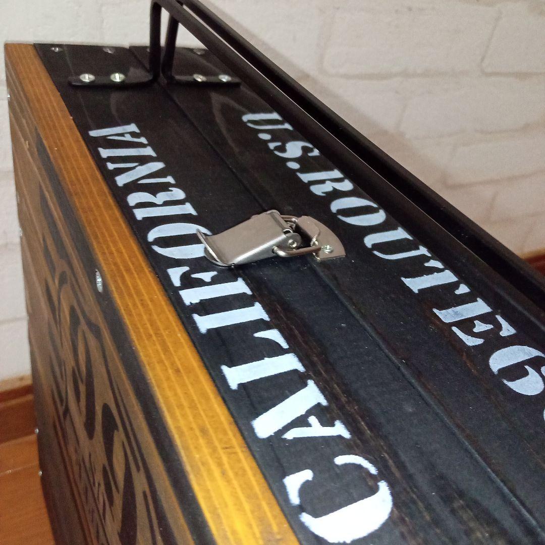 【ハンドメイド】男前折り畳みローテーブル・フォールディングテーブル（ルート66）