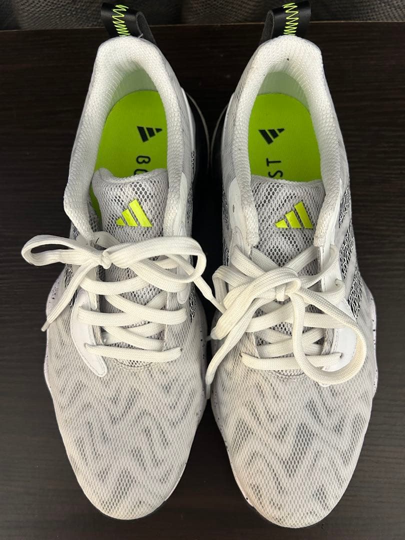 adidas Boost ゴルフシューズ ホワイト/グレー
