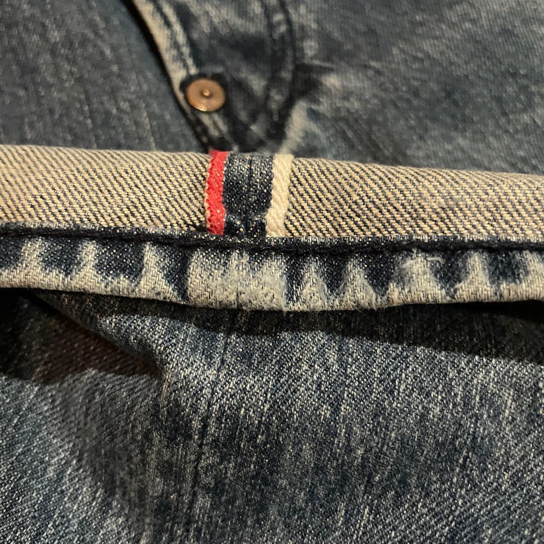 ひ*中様 売り切り　EVISU 1930 32×35 月桂樹　白ペイント　紅白耳