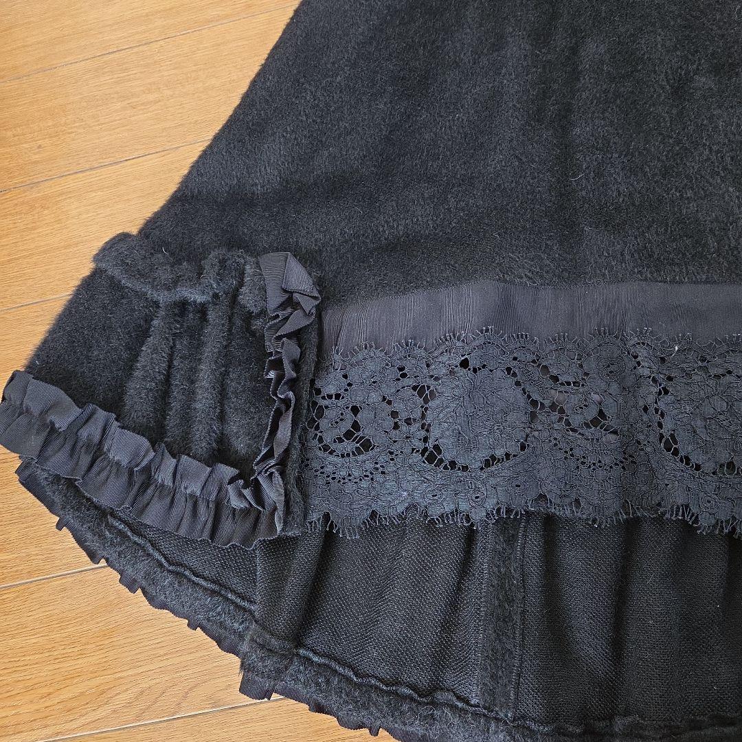 【4298】✨️美品✨️アルパカ黒ケープSIZUKA KOMURO