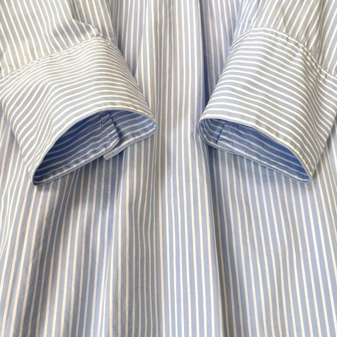 23区 オンワード樫山 大きいサイズ ストライプ 長袖シャツ ワンピース 3L