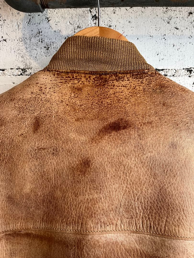 70's ボンバージャケット型レザージャケット vintage アメリカ古着