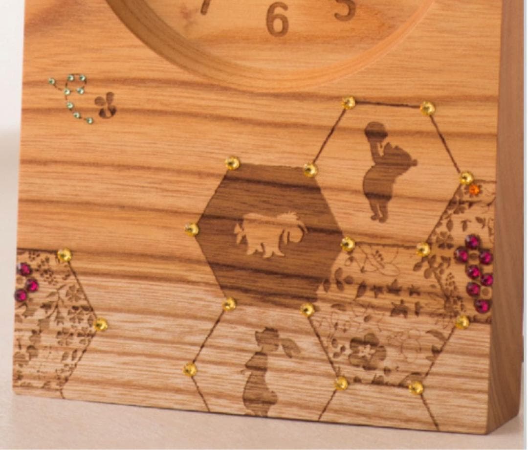 くまのプーさん 木製置き時計 ディズニー 正規品 置き時計