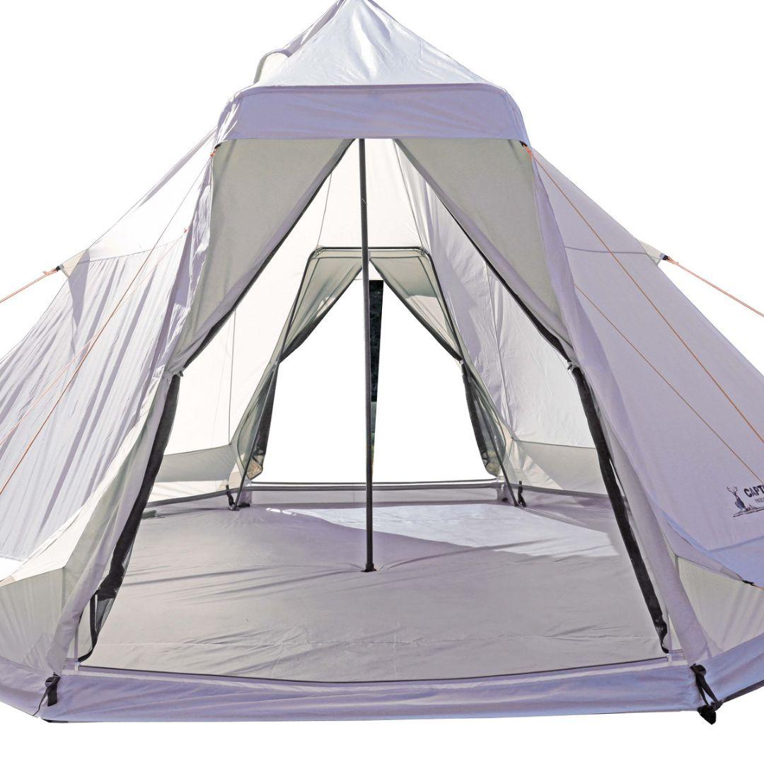 キャプテンスタッグ ワンポールテント DXオクタゴン460UV グランドシート付
