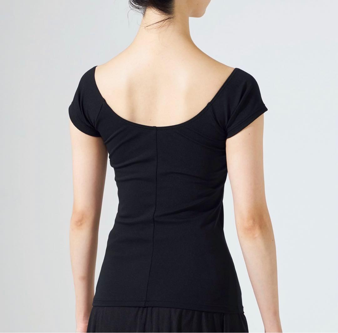 【Chacott】レオトップ 半袖 Lady’s M ／ブラック