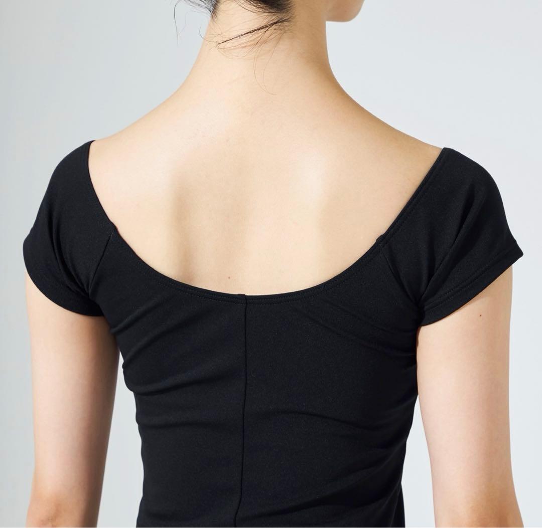 【Chacott】レオトップ 半袖 Lady’s M ／ブラック