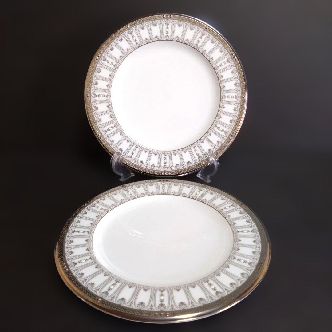 未使用 Noritake シャトレーヌプラチナ プレート 24cm 2枚ノリタケ