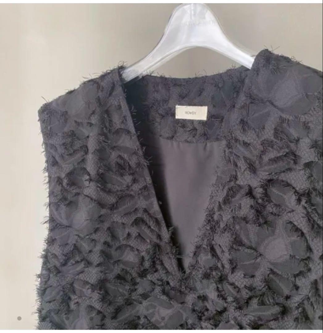 【新品タグ付き】HOWDY. moke moke Vneck vest