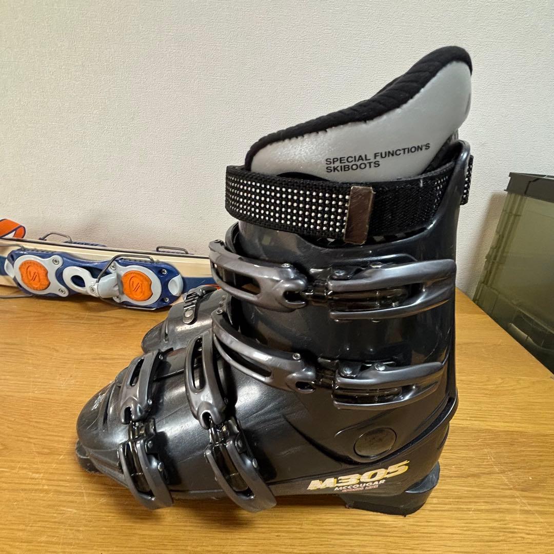 メンズ　ショートスキー　ファンスキーセット　サロモン　27-27.5cmブーツ付