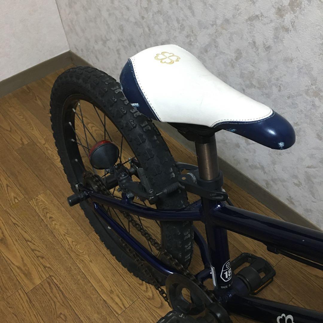 お値下げ中 ネイビー ヨツバサイクル 18インチ