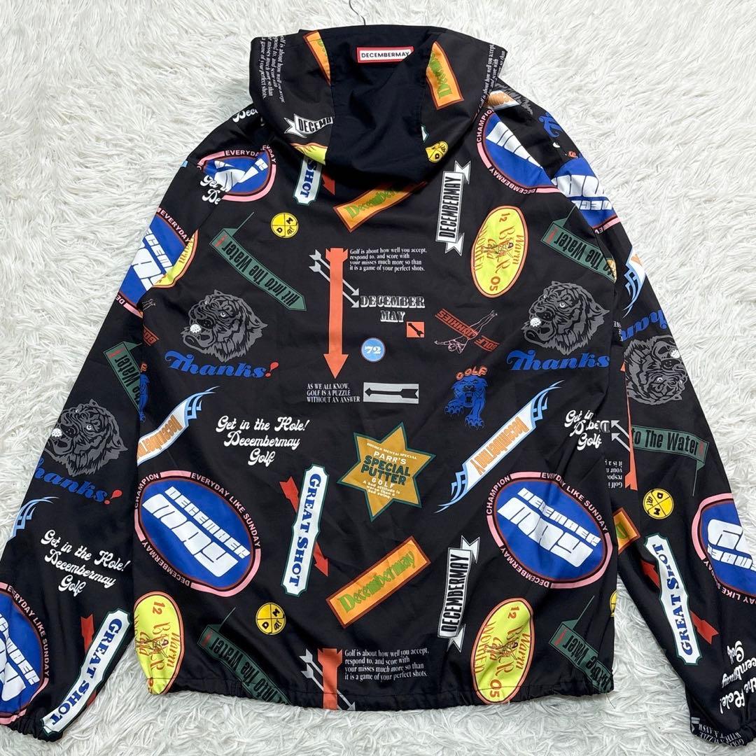 美品⭐️ディセンバーメイ ジャケット XL ゴルフ ウェア アウター 防風 総柄