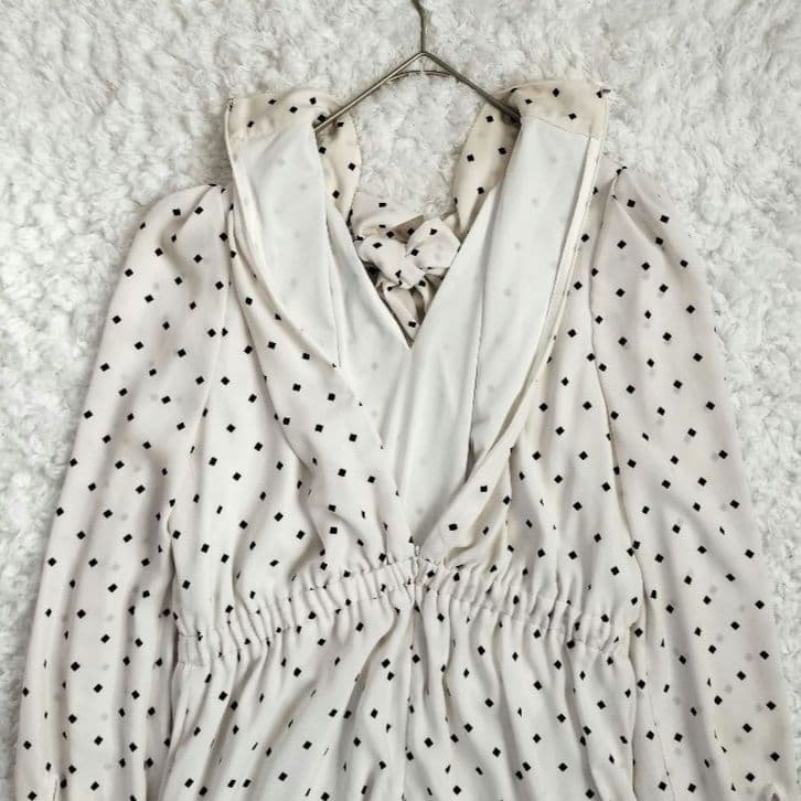 ピンキーアンドダイアン スクエアドットプリントワンピース 38 M