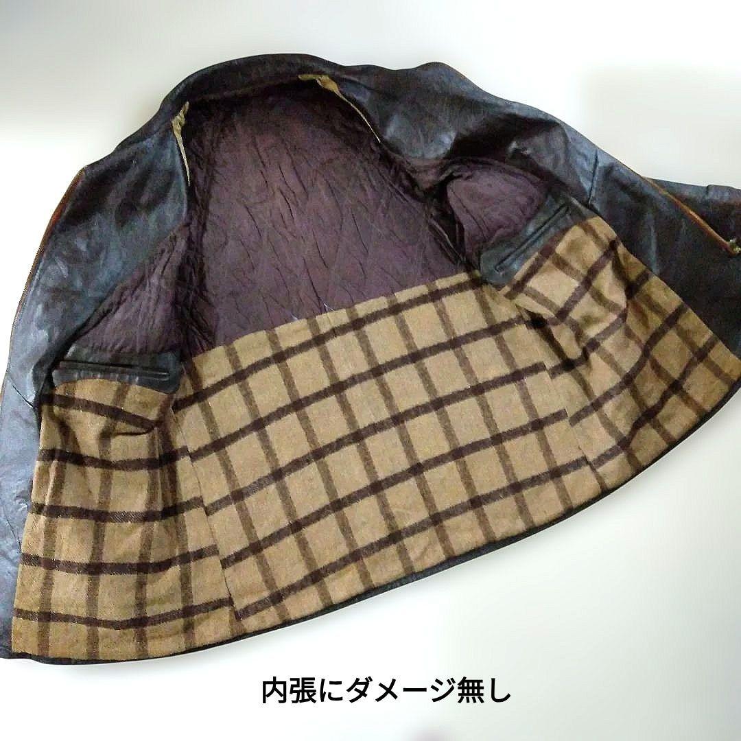 50s Vintage フランス製 レザージャケット レザーカーコート