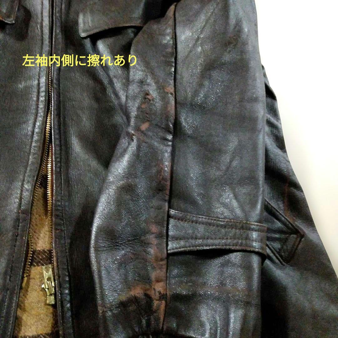 50s Vintage フランス製 レザージャケット レザーカーコート