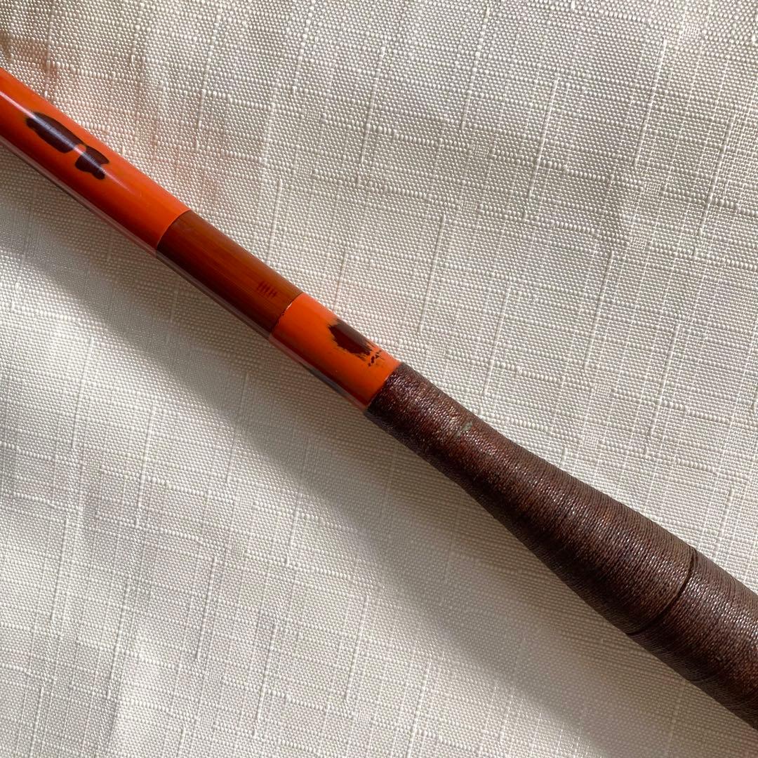 貴重レア◆名人　田村政孝氏「竿政」伝統工芸品　仙台竿　竹竿　漆塗り　和竿　へら竿