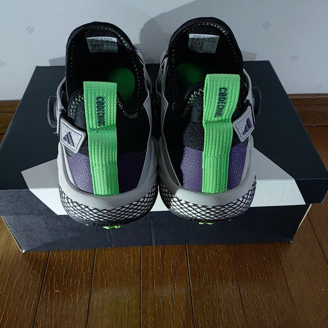 アディダス ゴルフシューズ 黒/緑/紫(26.5cm)