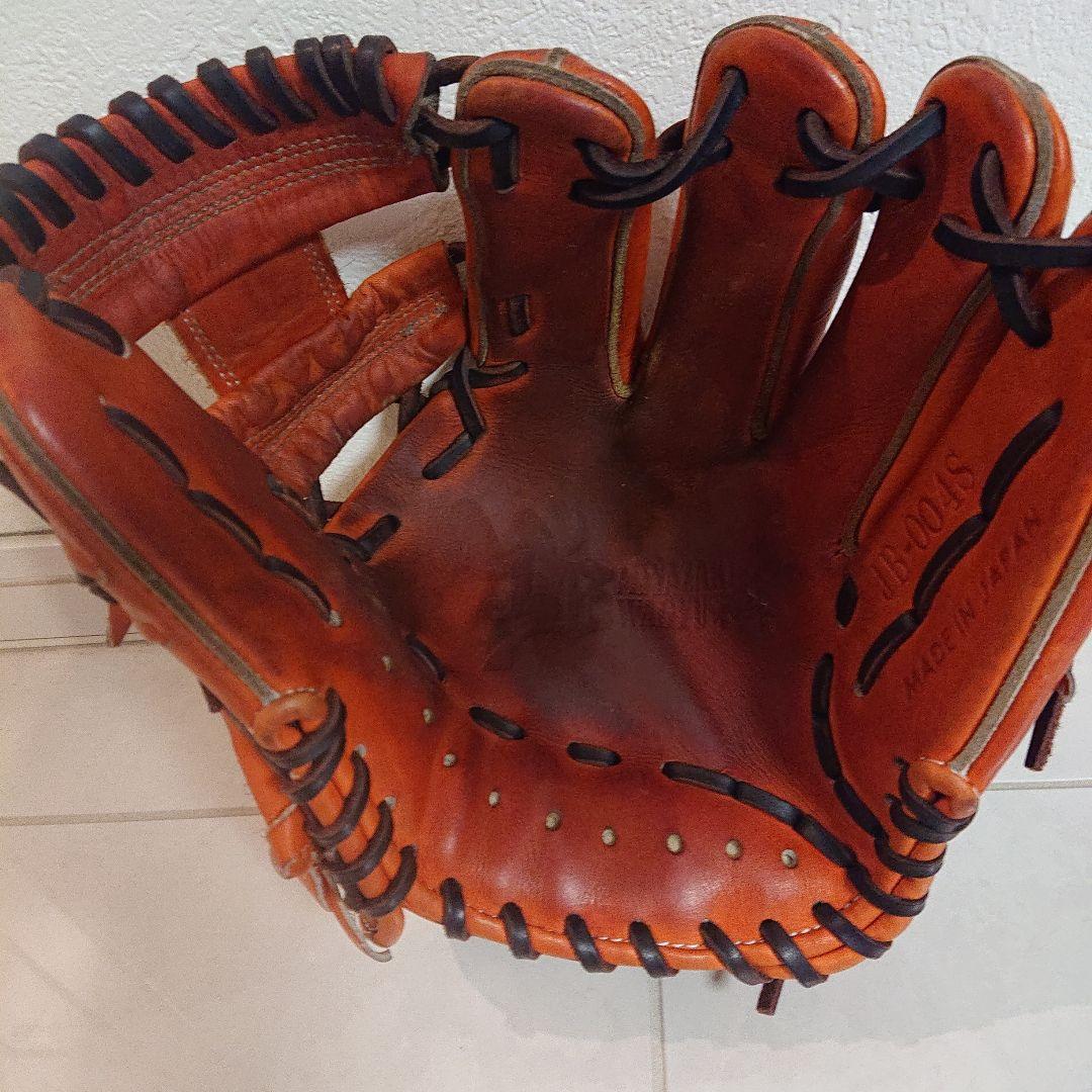 和牛JB オレンジ レザー 硬式野球グローブ