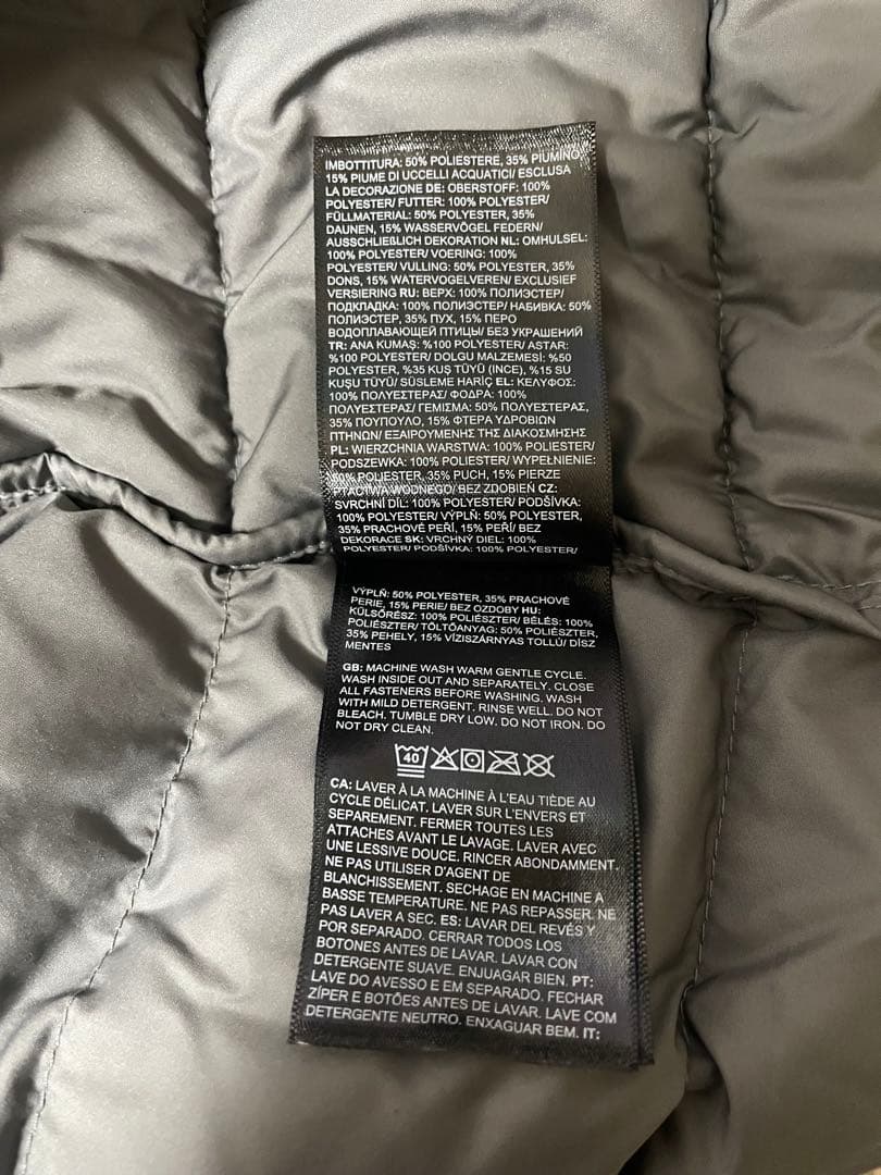 THE NORTH FACE ダウンベスト　グレー