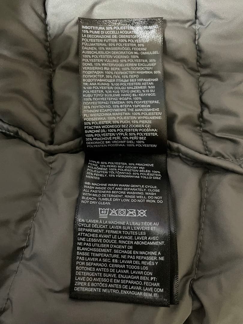 THE NORTH FACE ダウンベスト　グレー