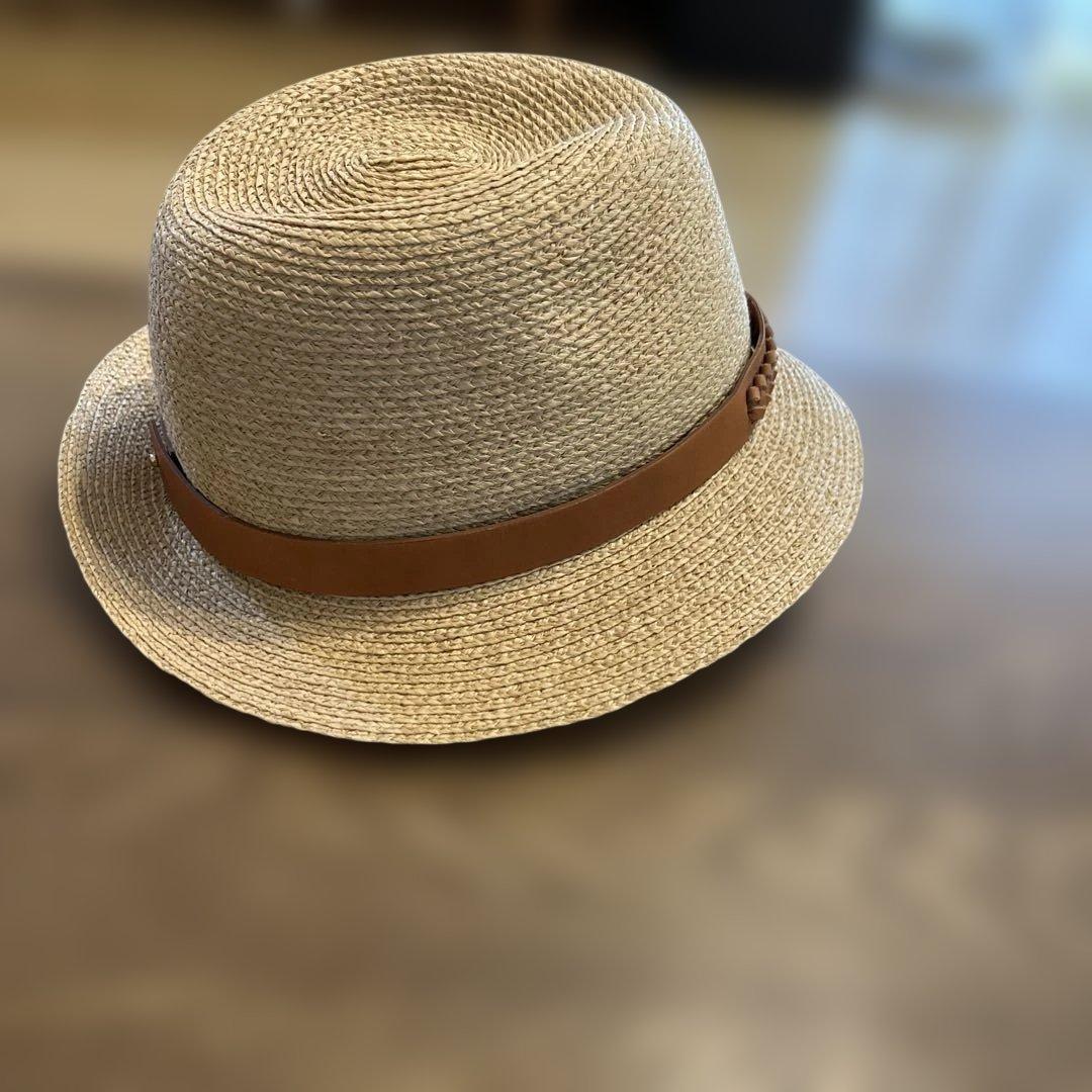美品　ヘレンカミンスキー HELEN KAMINSKI 中折れ　ラフィア　ハット