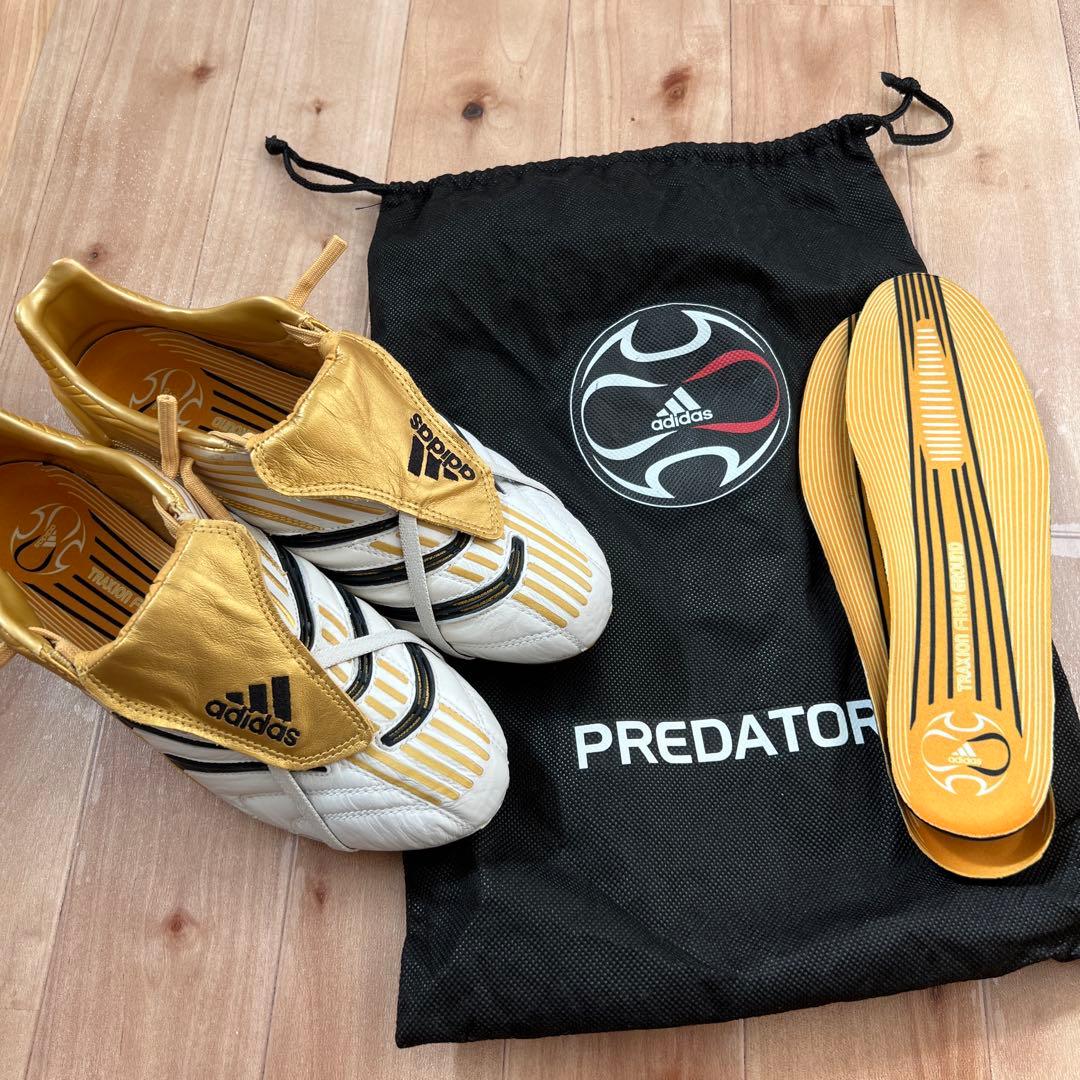 未使用　adidas プレデターアブソリュート　金/白　FG 25.5
