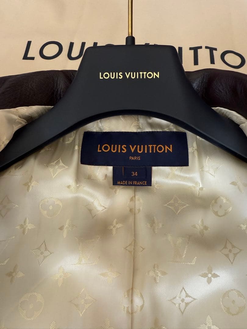 LOUIS VUITTON★ ダブルブレストコート34★ 裏モノグラム柄