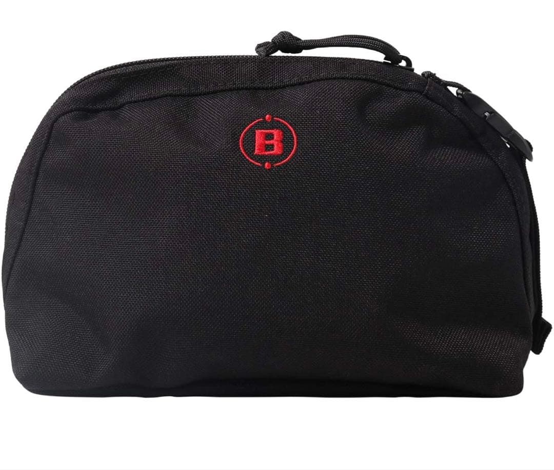 BRIEFING ブラック ラウンドポーチ