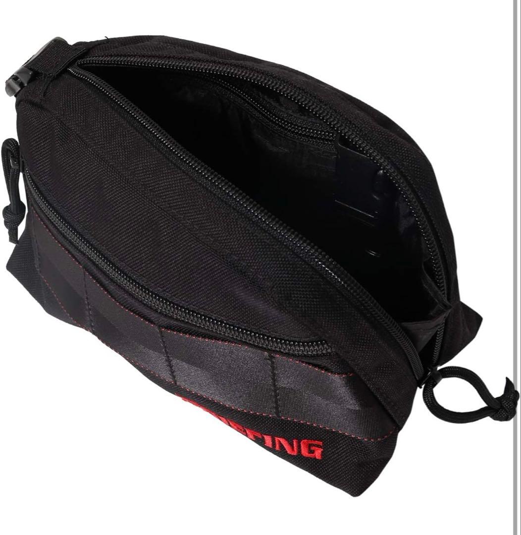 BRIEFING ブラック ラウンドポーチ