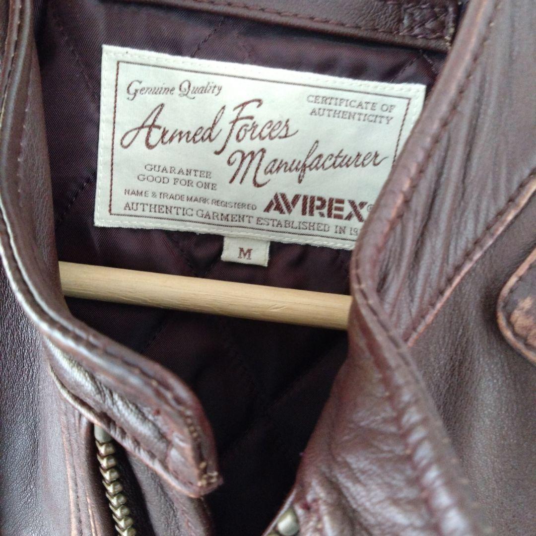 【極美品】AVIREX パッチワークビンテージ加工ライダースジャケット