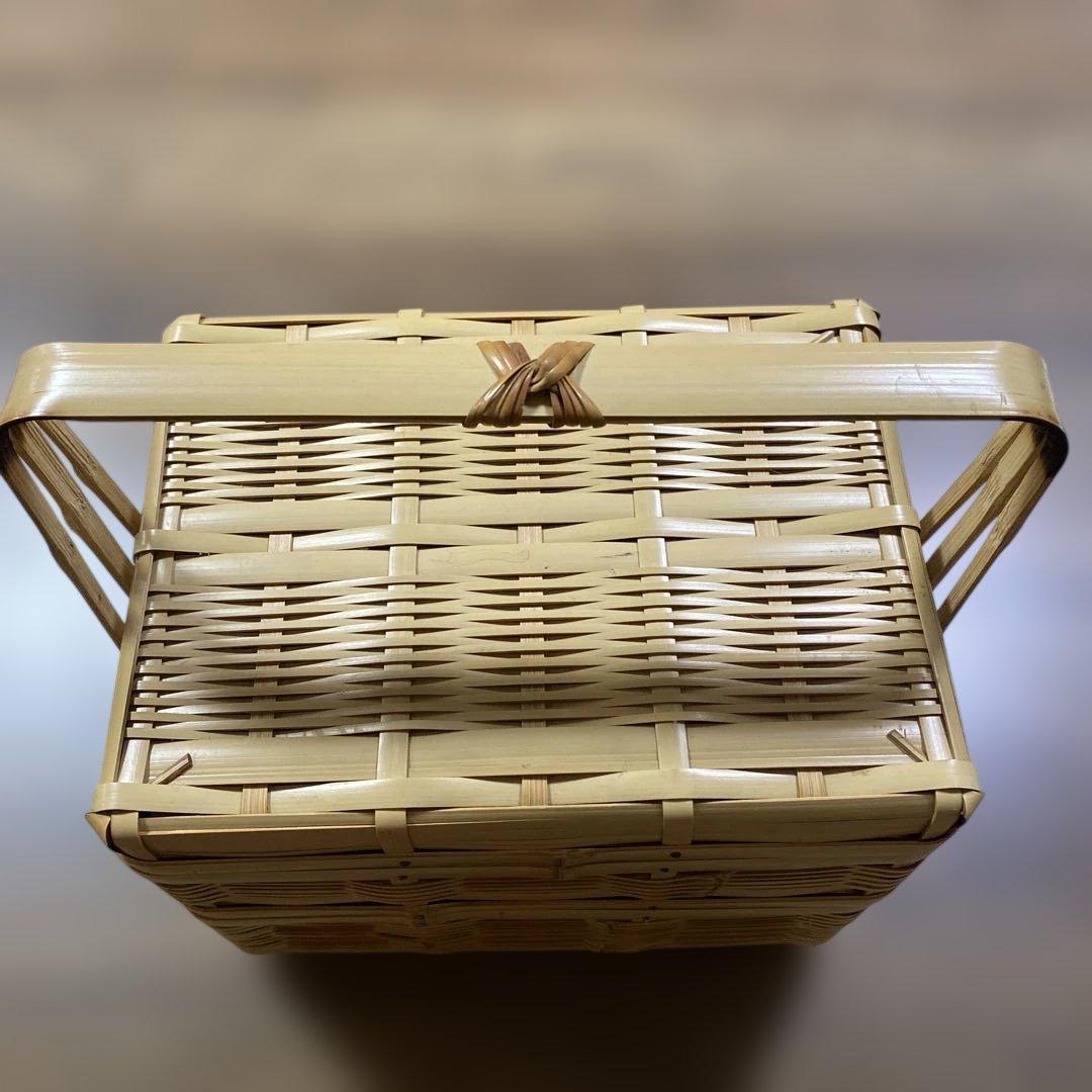 おじろ角物店「角物お弁当箱 横長2 段」　　お花見