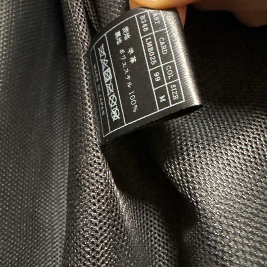 AKM ブラック レザー シャツジャケット　M