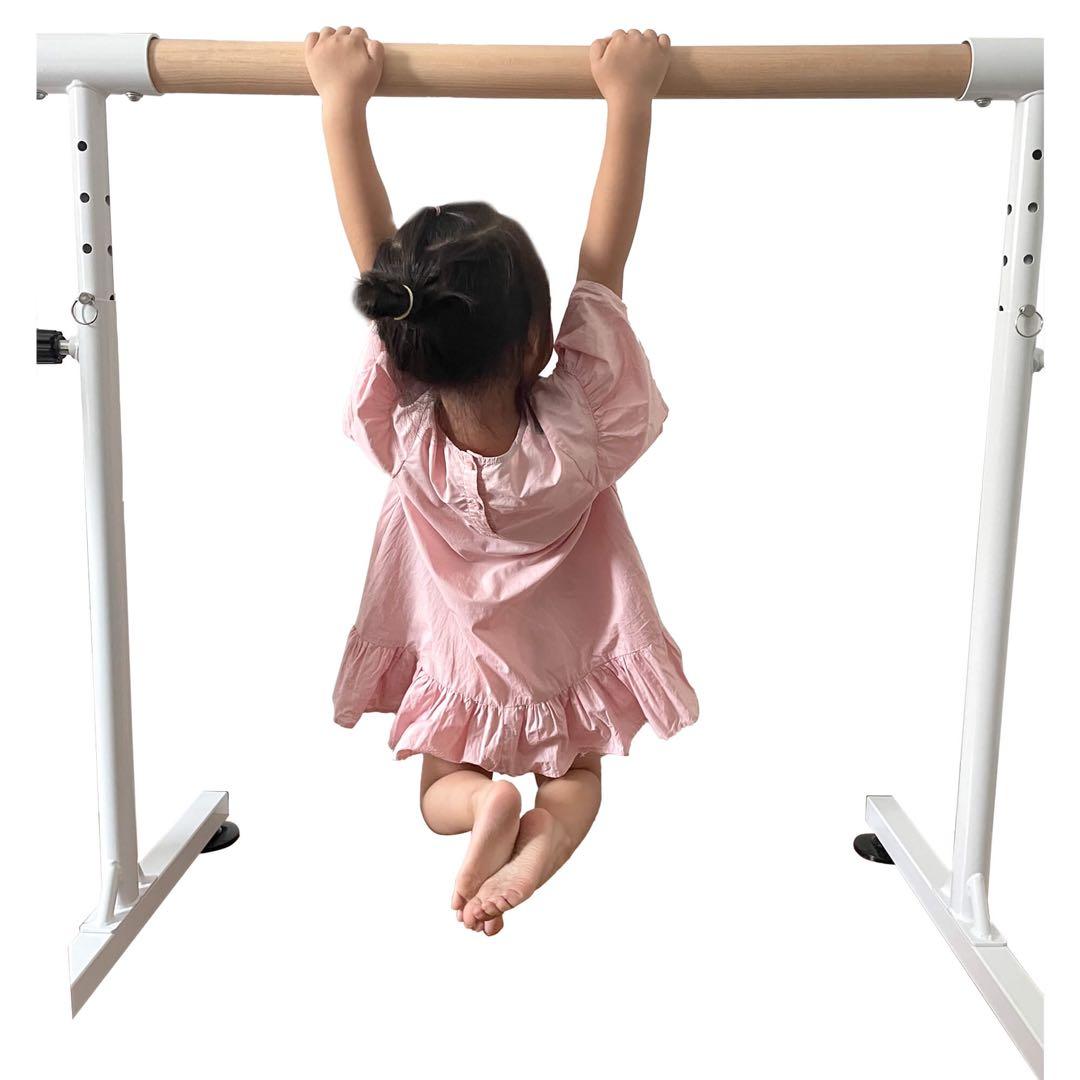 み*ほ様 バレエバー スタンド 高さ調整 5段階 天然木 吸盤付き