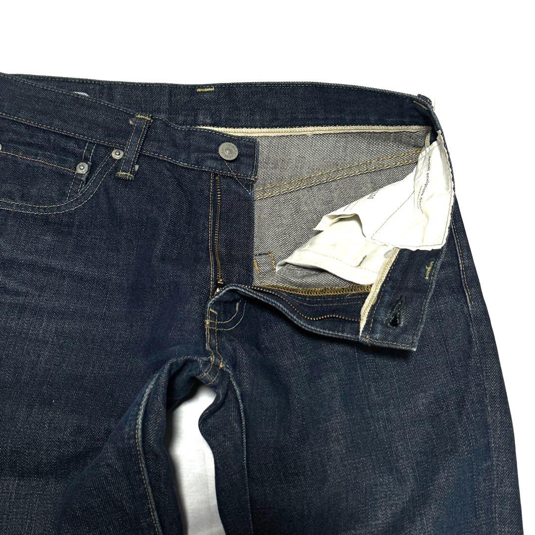 visvim 03R ストレートデニム 日本製 濃紺W30L30上質鹿革パッチ