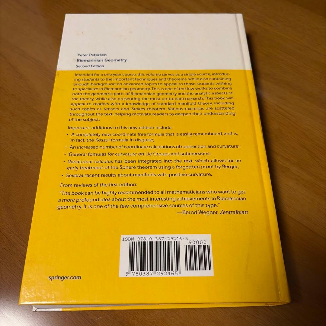 語学・辞書・学習参考書 Riemannian Geometry