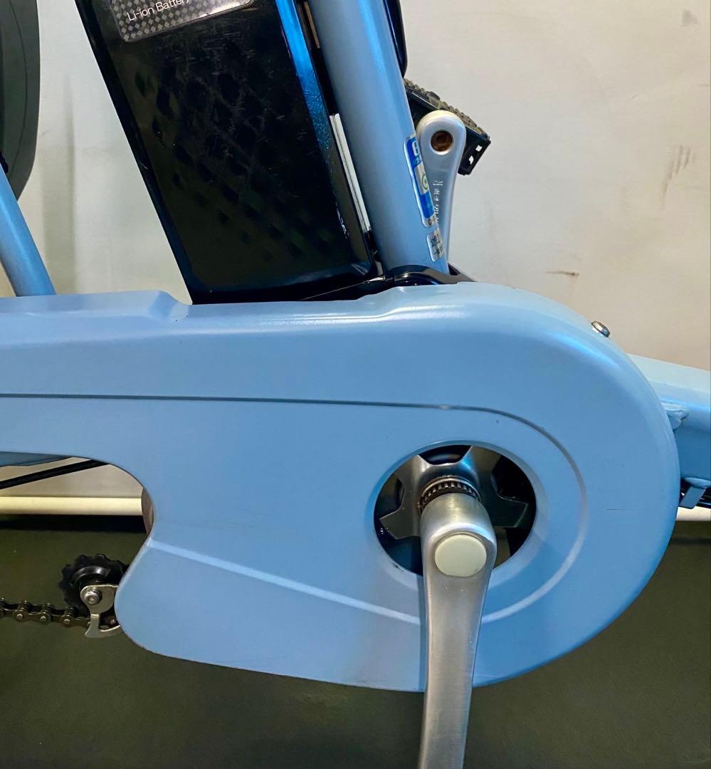 1年保証 新型　パナソニック　ギュットミニ　20インチ　水色　電動アシスト自転車