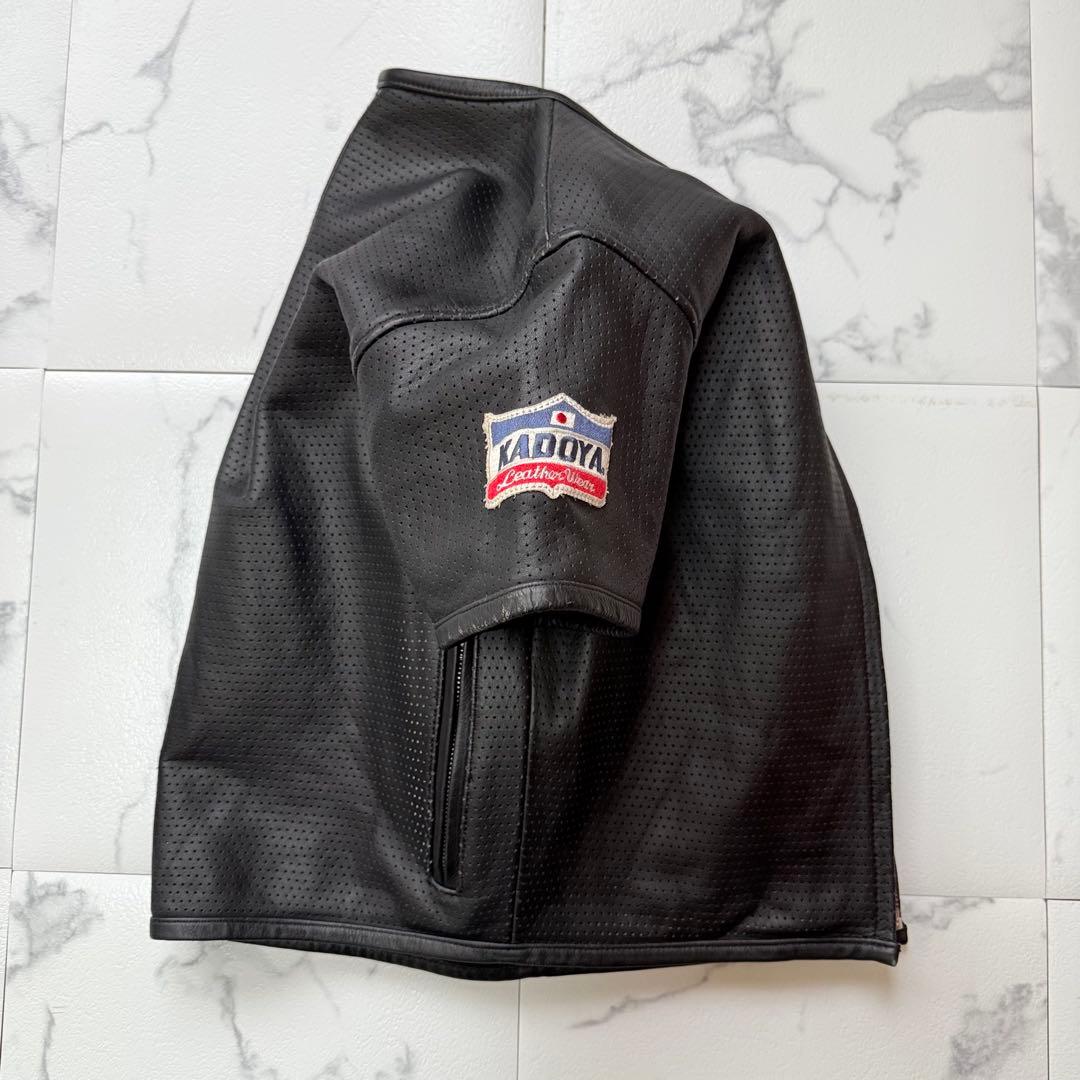 Fish750jp KADOYA カドヤ 本革 牛革 パンチング レザー
