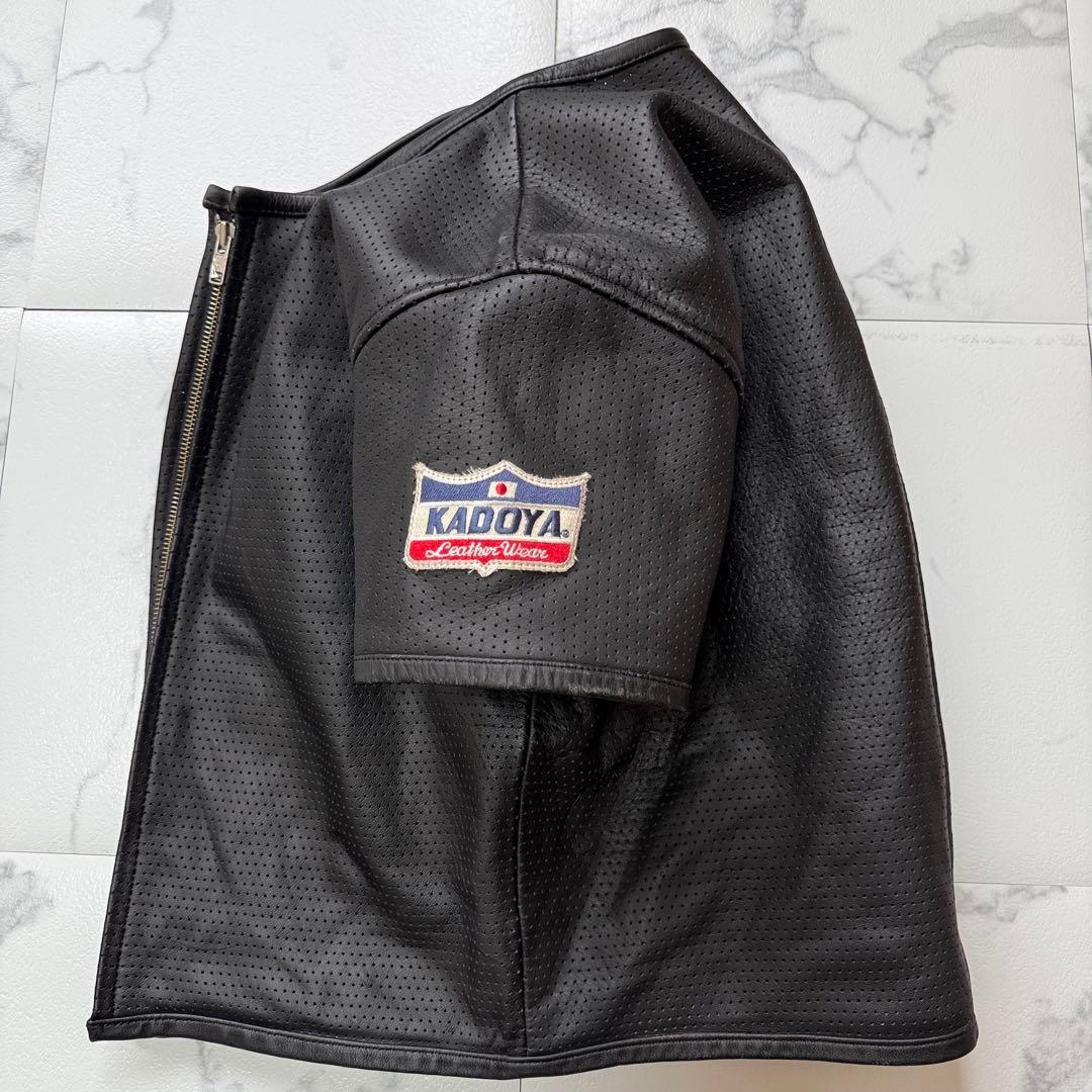 Fish750jp KADOYA カドヤ 本革 牛革 パンチング レザー