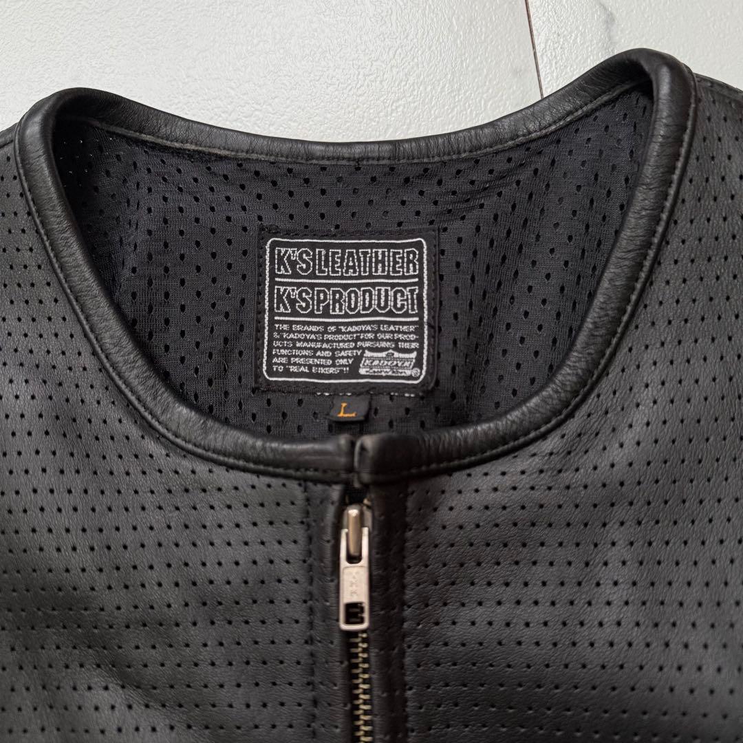 Fish750jp KADOYA カドヤ 本革 牛革 パンチング レザー