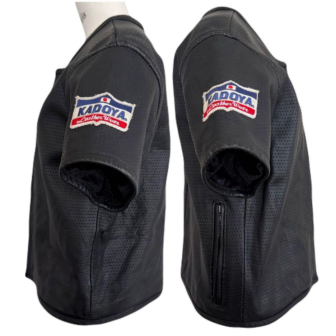 Fish750jp KADOYA カドヤ 本革 牛革 パンチング レザー