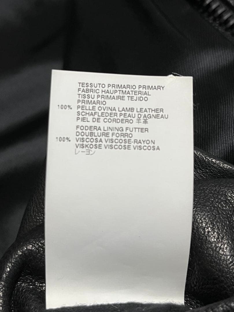 マ*ト様 ヴィクターアンドロルフ VIKTOR&ROLFシングルライダースレザー