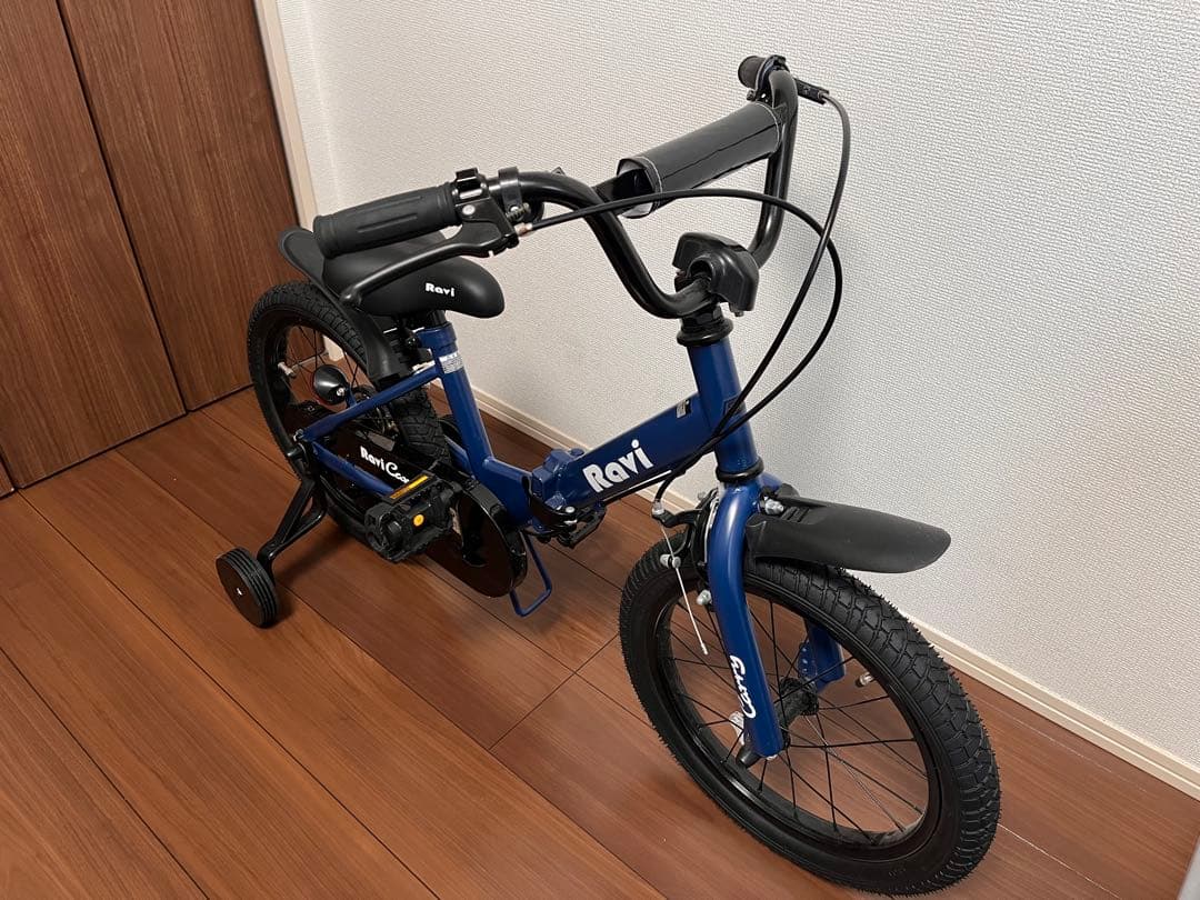 【ほぼ未使用】Ravi Carry 14インチ 折りたたみ自転車　ブルー