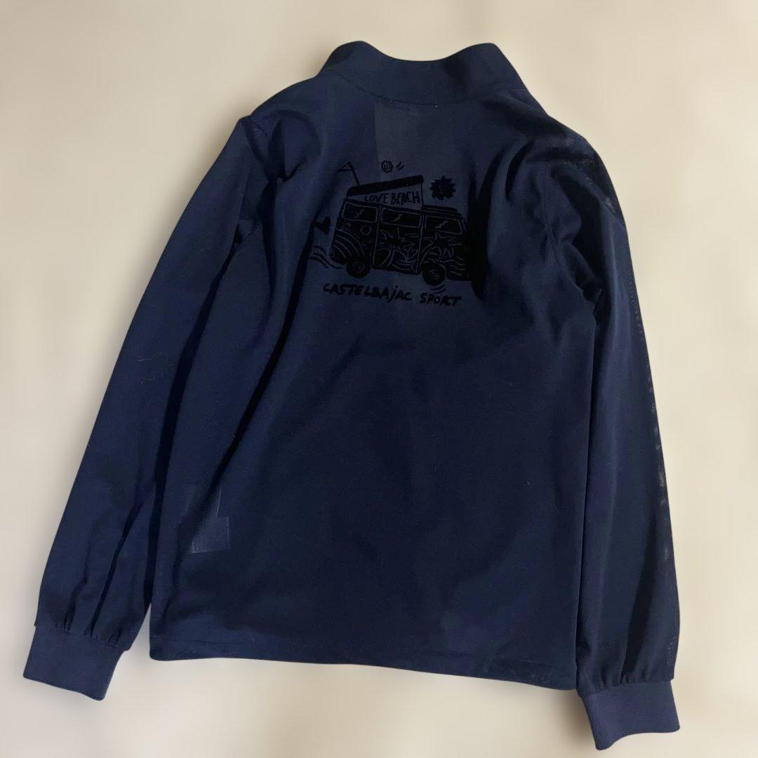 カステルバジャックスポーツ　ゴルフウェア　ロゴプリント入り薄手 ブルゾン