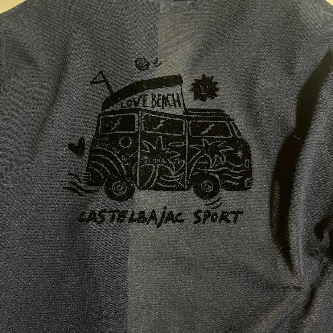 カステルバジャックスポーツ　ゴルフウェア　ロゴプリント入り薄手 ブルゾン