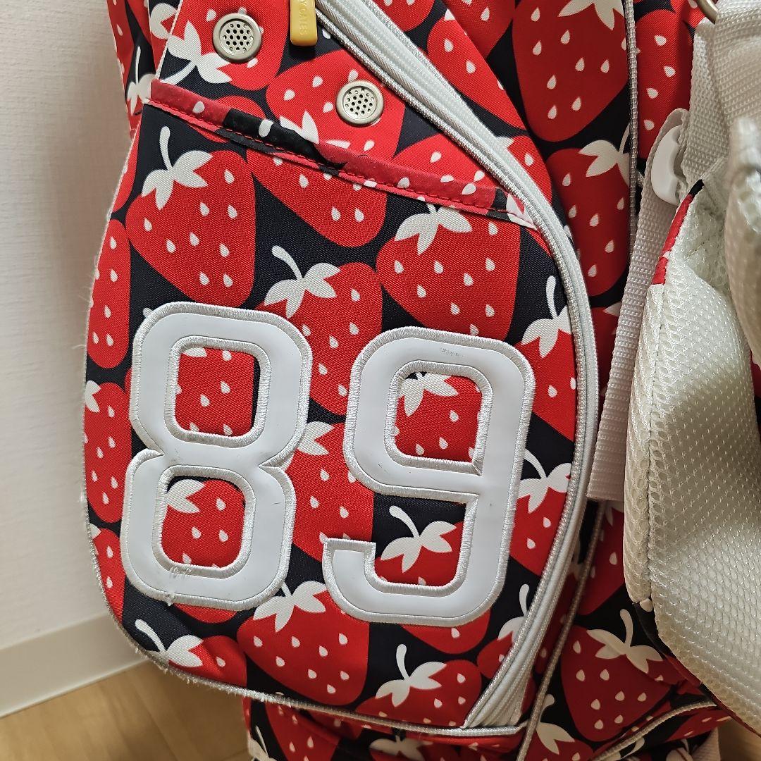 PEARLY GATES イチゴ柄 キャディバッグ