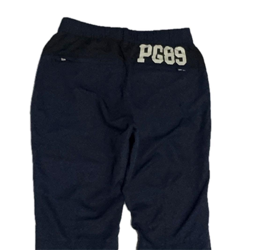 パーリーゲイツ ゴルフパンツ ネイビー　ワイド　サイズ1 ファスナー付きポケット