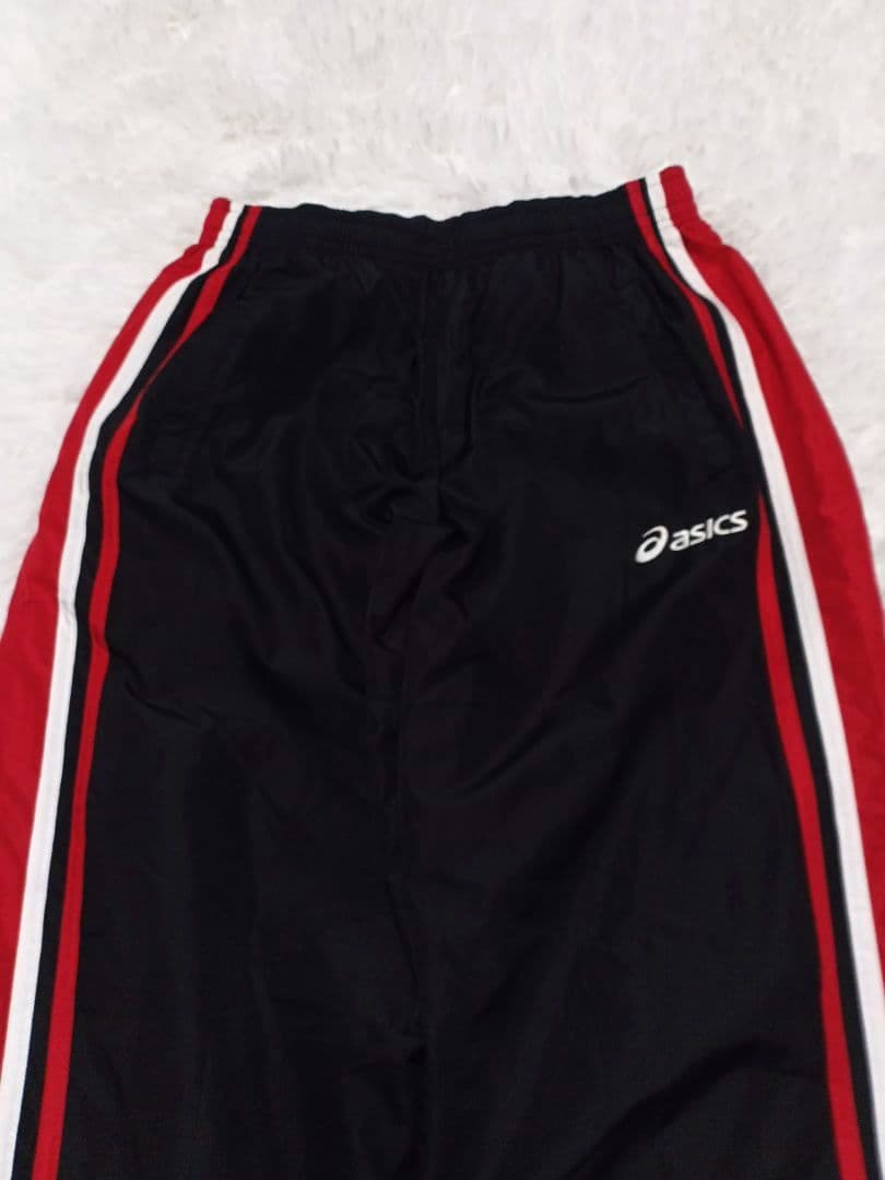 asics スナップボタン ジャージ セットアップ ブラック L