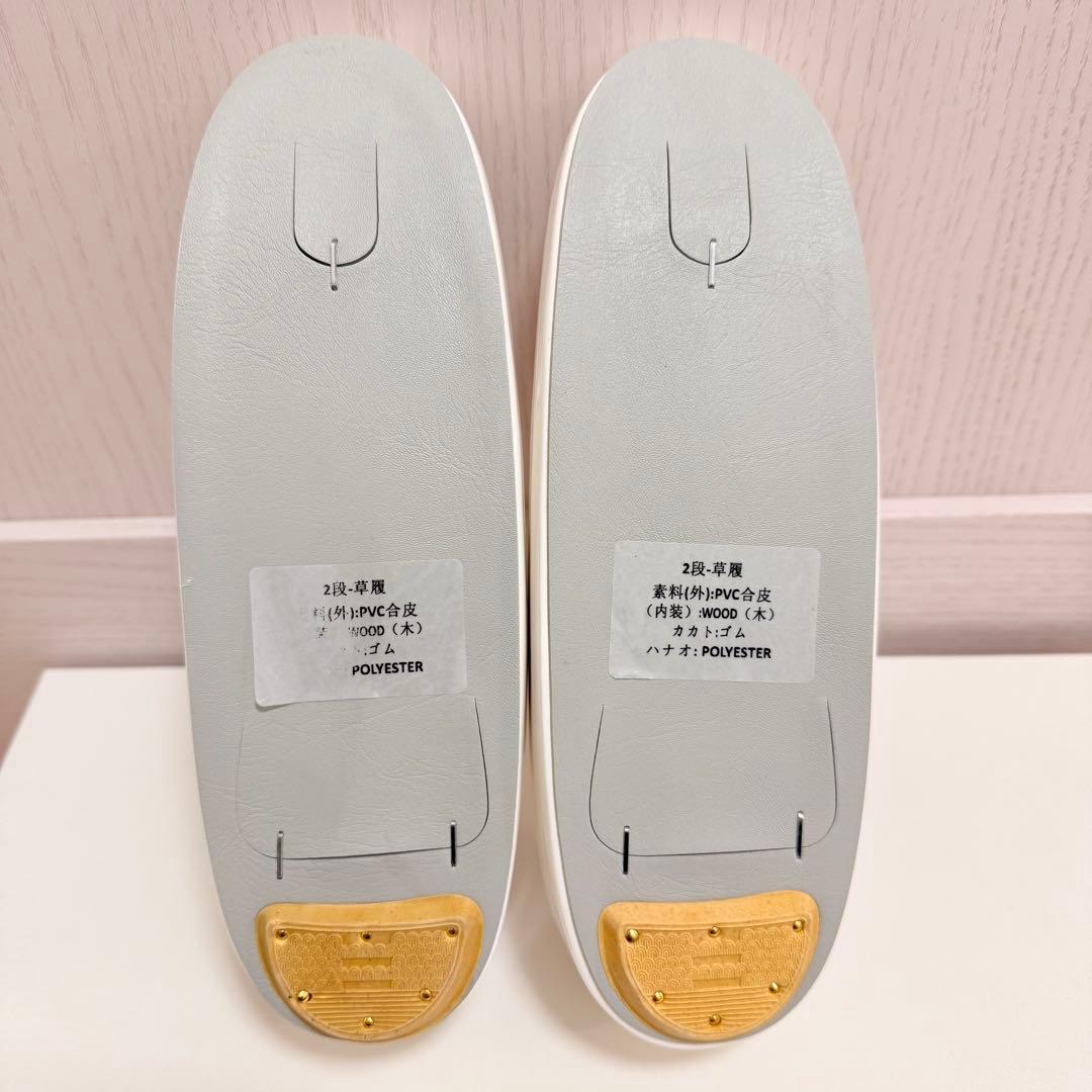 美品■振袖 着物 草履バッグセット■パールビーズ 白