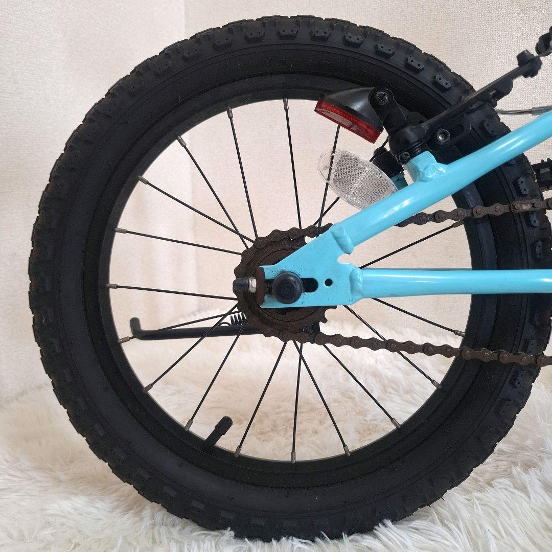 【美品】ヨツバサイクル 16サイズ キッズバイク 補助輪付き