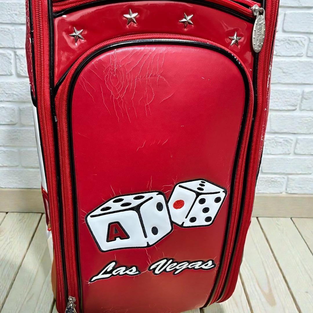 希少✨ 廃盤 WINWIN STYLE トランプ柄 キャディバッグ 赤