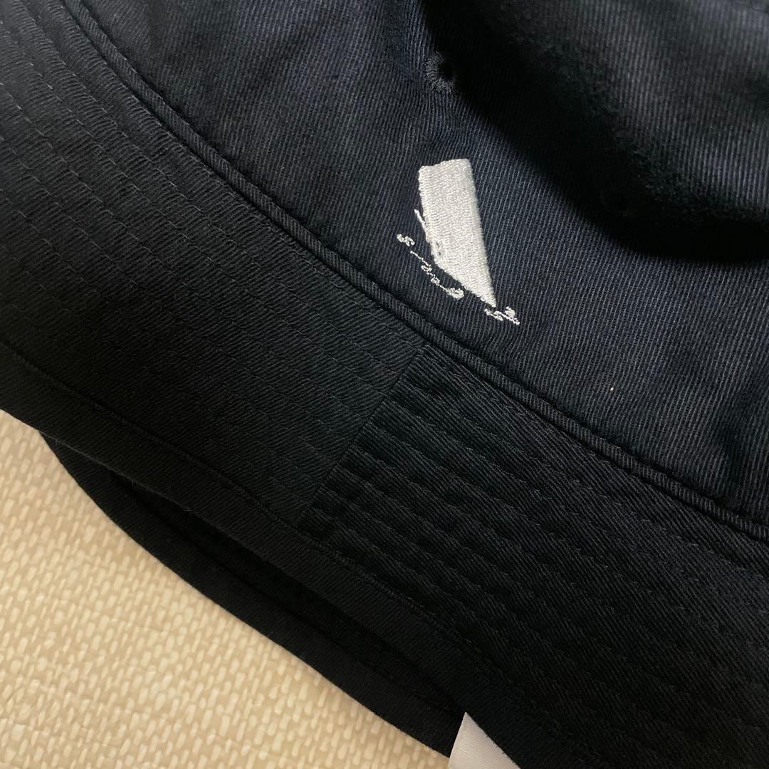 [美品]DESCENDANT ディセンダント ロゴバケットハット hat 黒